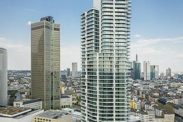 Impact sound insulation for Germany's tallest high-rise residential building