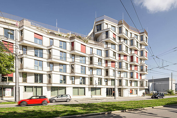 Elastic building support with REGUPOL vibration in the Kupa district