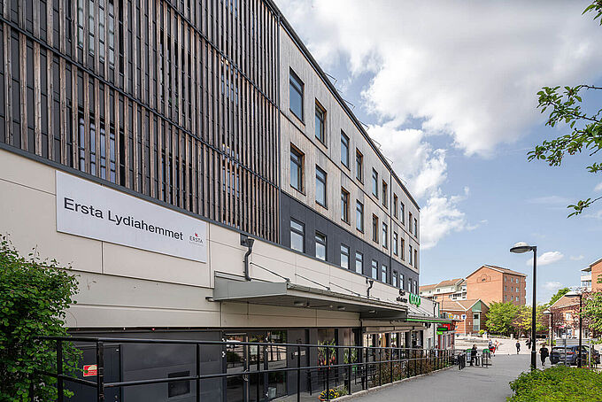 The quiet care facility above the underground station