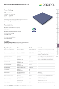 REGUFOAM vibration 220plus