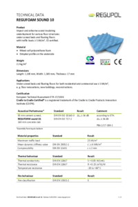 REGUFOAM sound 10